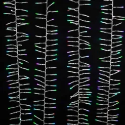 Kurt Adler 480-Light 15.7-Foot Rgb Led Connectable Cluster Garland