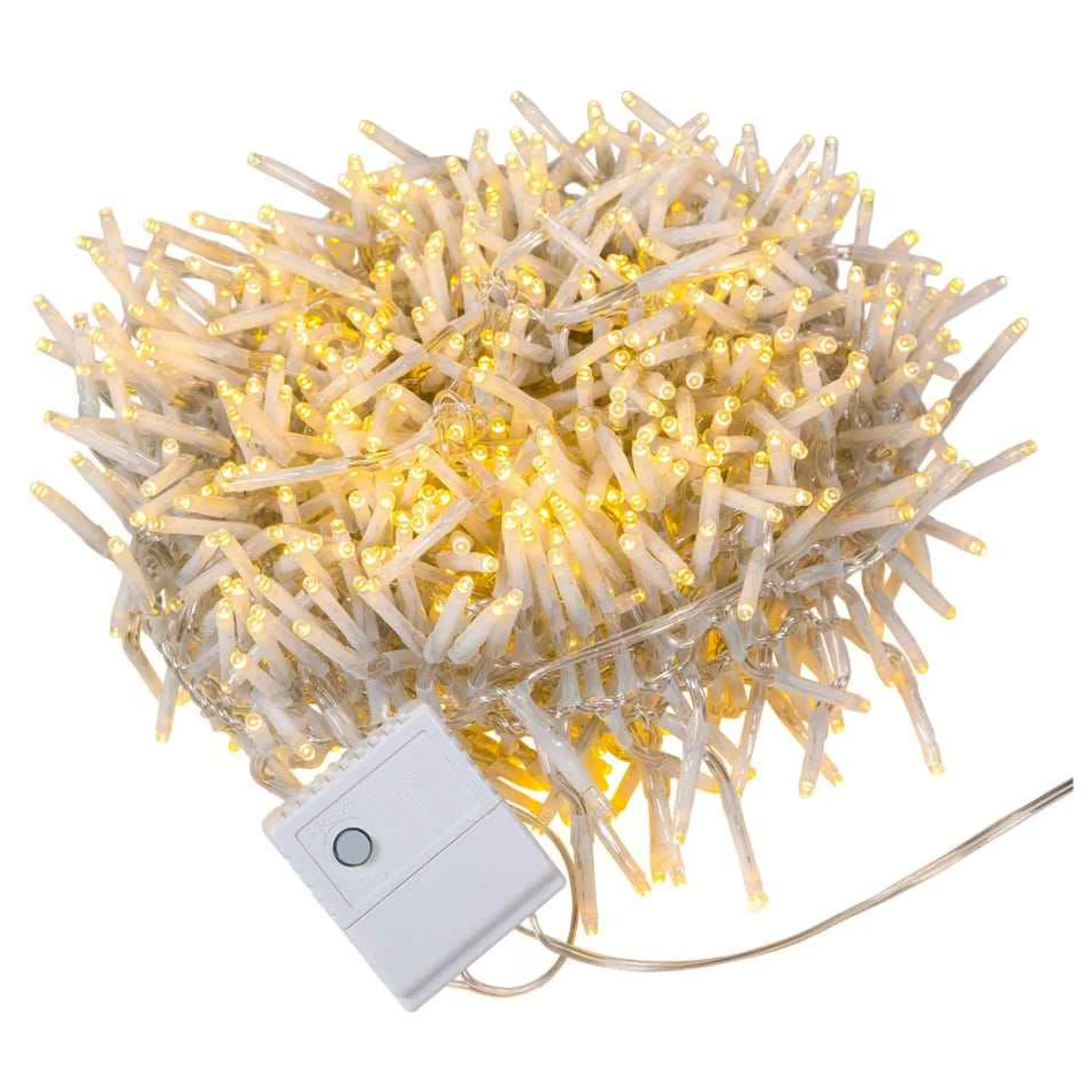 Kurt Adler 1000-Light 32.8-Foot Warm White Led Cluster Garland