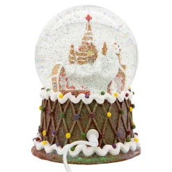 Kurt Adler 120Mm Battery-Operated Musical Gingerbread Waterglobe