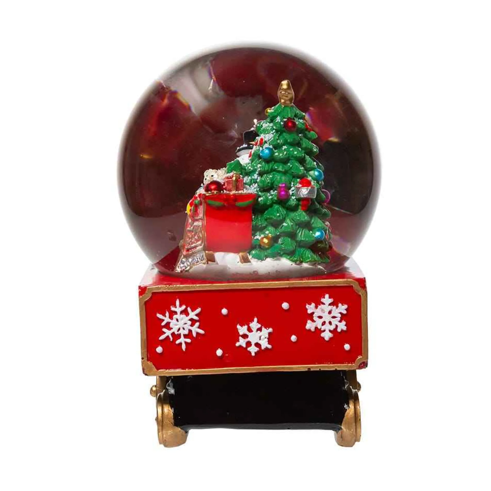 Kurt Adler 120Mm Musical Santa Driving Train Water Globe