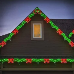 Brite Ideas Led Bow/Ribbon Linkable Red/Green #Led-Br44Rg