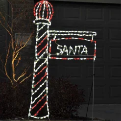 Brite Ideas Led Santa's Light Pole #Led-Slp72