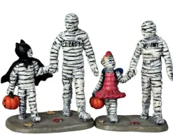 Lemax Village Collection Trick Or Treating With Mummy And Deady, Set Of 2 Figurines #62423