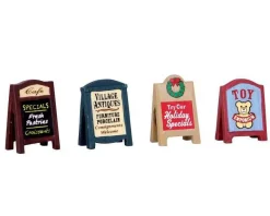 Lemax Village Collection Village Signs, Set Of 4 #64071