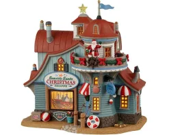 Lemax Village Collection Seaside Santa Xmas Shoppe #25909