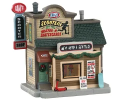 Lemax Village Collection Sam's Scooter Shop #05639