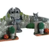 Lemax Village Collection Grey Gargoyle Gardens, Set Of 6 Table Accent #83350