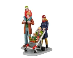 Lemax Village Collection Family Holiday Shopping Spree, Set Of 2 #22124