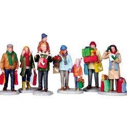 Lemax Village Collection Holiday Shoppers, Set Of 6 #92683