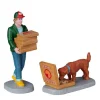 Lemax Village Collection Top Pizza Delivery, Set Of 2 #22113