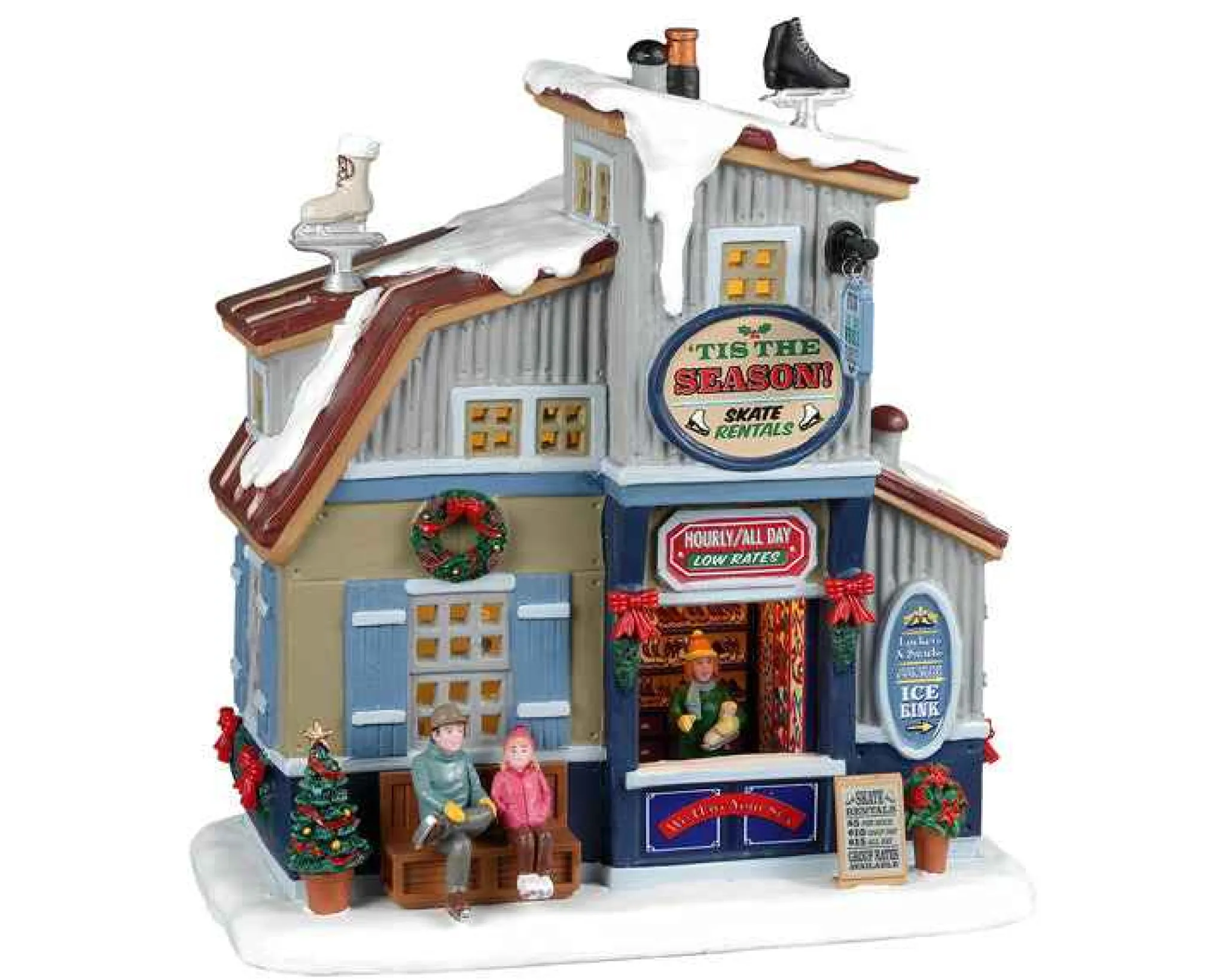 Lemax Village Collection Tis The Season Skate Rentals #25883
