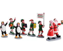 Lemax Village Collection Santa's Elf Parade, Set Of 7 #23592