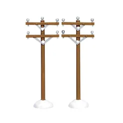 Lemax Village Collection Telephone Poles, Set Of 2 #64461