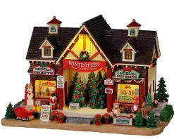 Lemax Village Collection Winterfest Arts & Crafts Show, With 4.5V Adap #25865