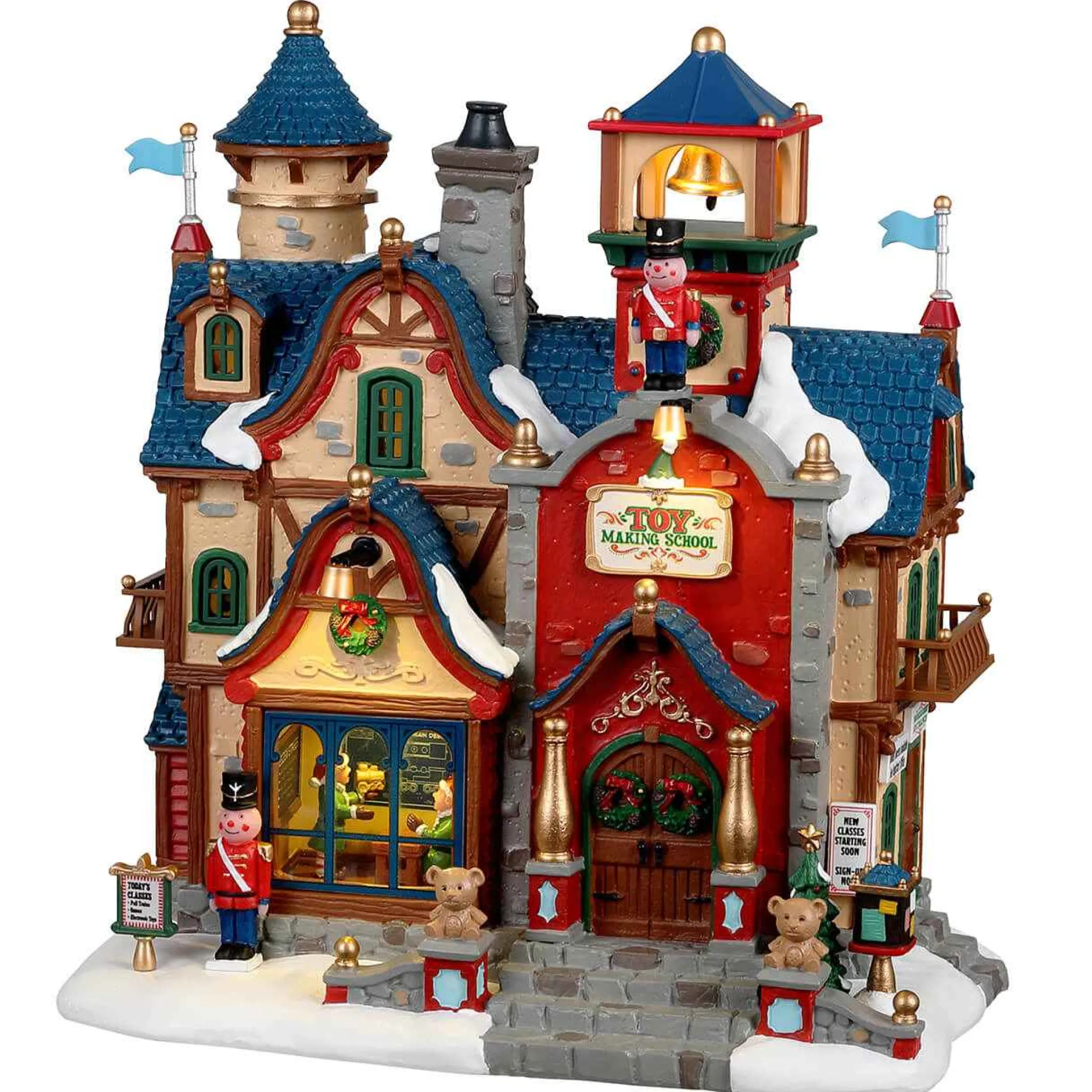 Lemax Village Collection Toy Making School, Battery Operated (4.5V) #25927