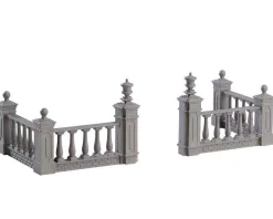 Lemax Village Collection Plaza Fence, Set Of 4 #74237