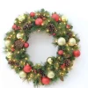 Puleo International 30In Pre-Lit Fairfield Flocked And Decorated B/O Wreath With Warm White Led Lights #114-Fgg1-30Wblw07