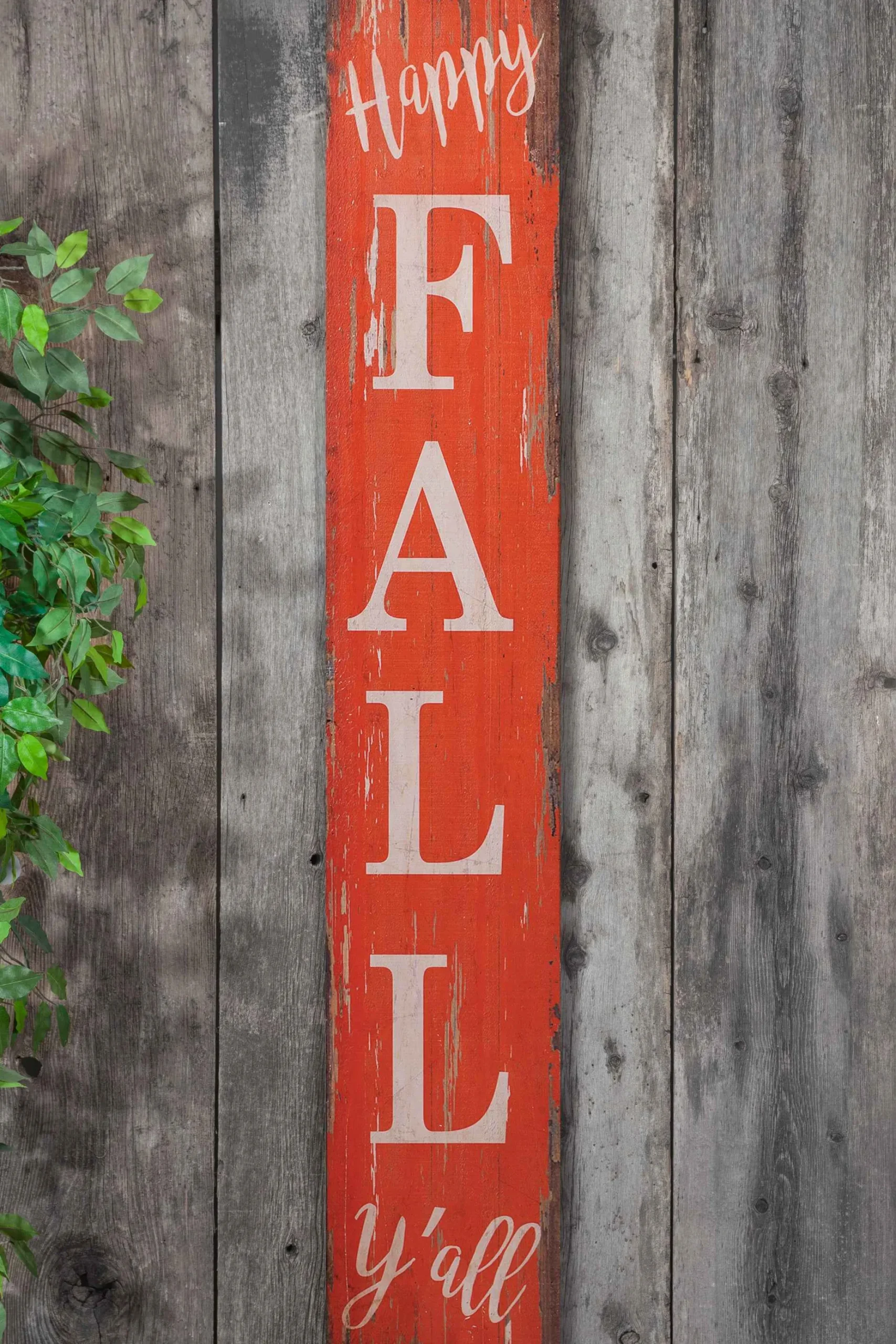 Gerson International Set Of 2 47.25-Inch High Wood Harvest Porch Signs