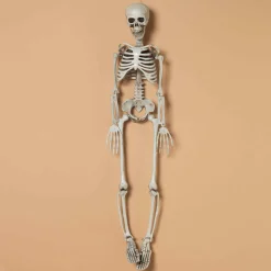 Gerson International Set Of 2 Spooky Hanging Skeletons, Creepy Halloween Decor