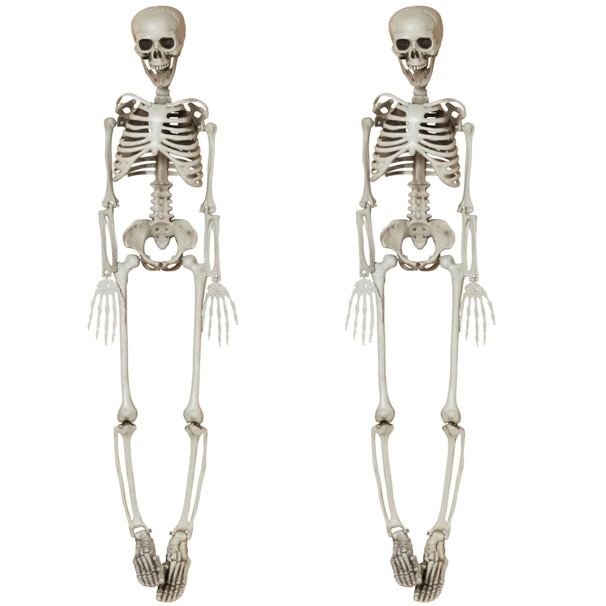 Gerson International Set Of 2 Spooky Hanging Skeletons, Creepy Halloween Decor