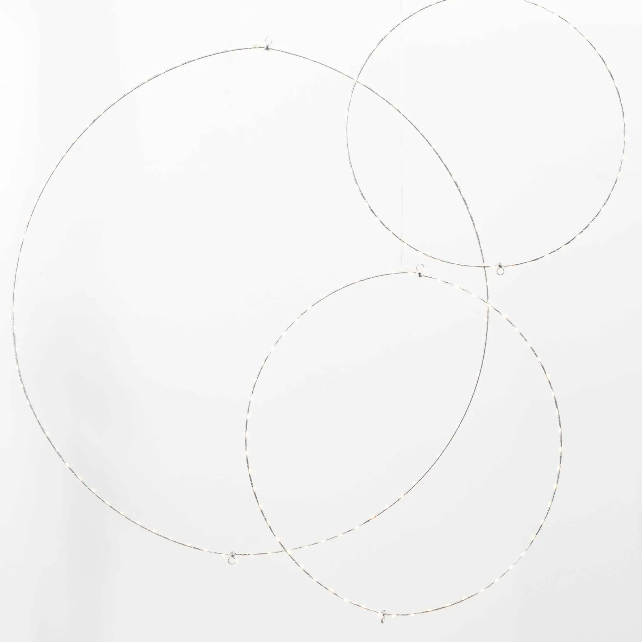 Gerson International Set Of 3 Whimsical Rings, Warm White Battery Operated Led