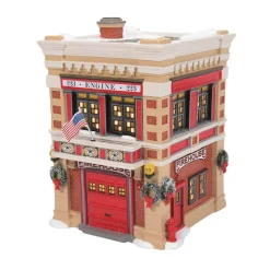 Enesco Snow Village Engine 223 Fire House #6011422