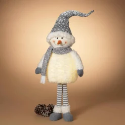 Gerson International Whimsical Christmas Lighted Standing Snowman Winter Figurine